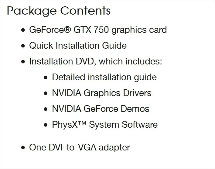 Nvidia geforce gtx sale 750 specs