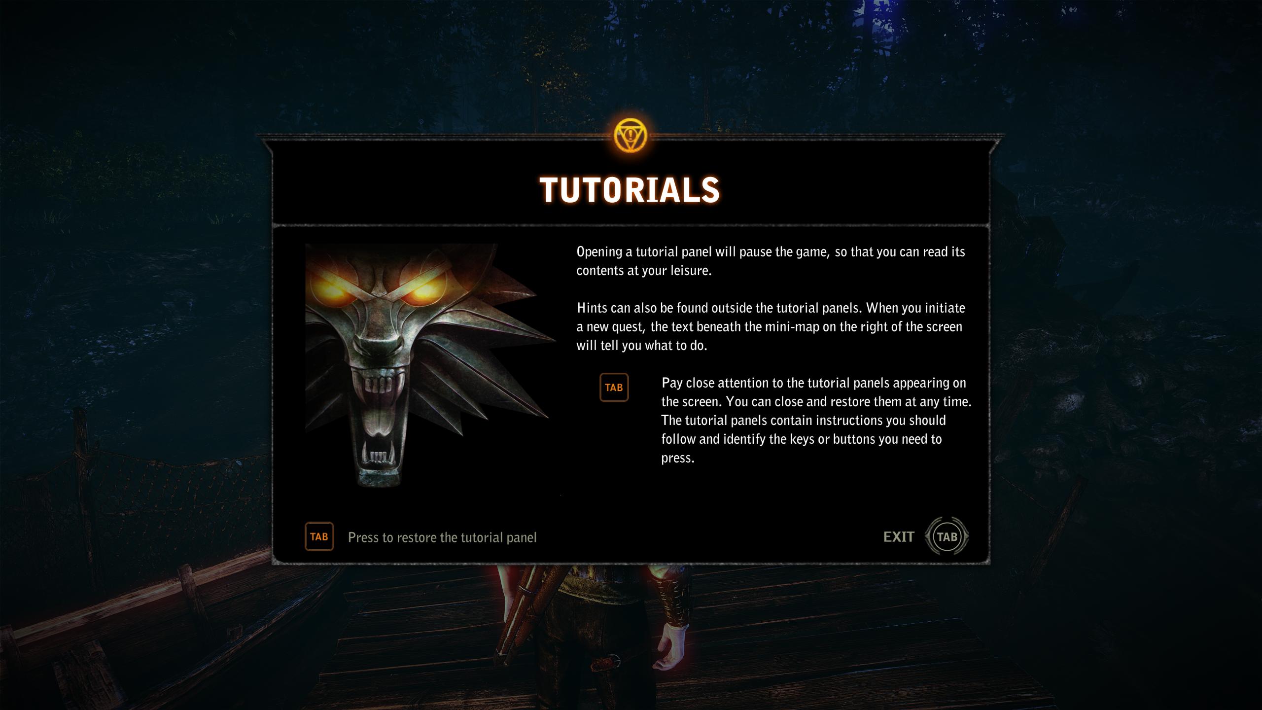 The Witcher 2: Skip the Tutorial