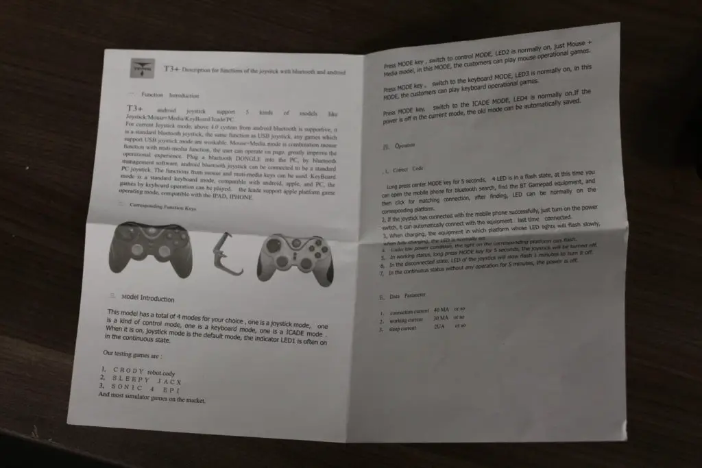 T3+ Bluetooth Gamepad Gaming Controller 11 IMG_1621
