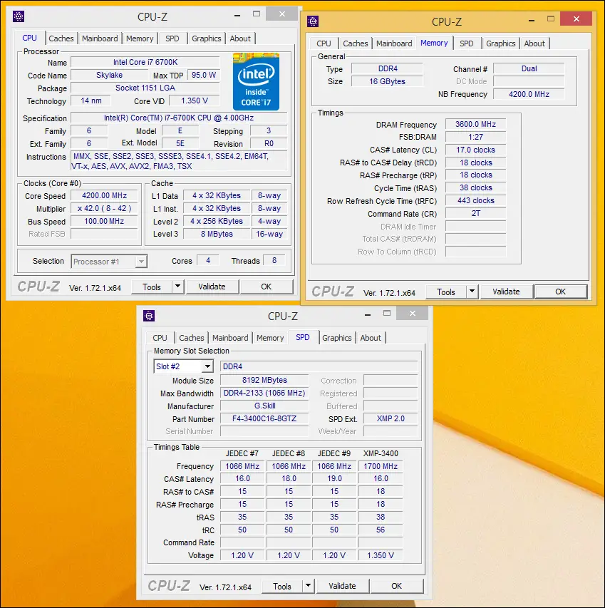 Gskill TridentZ DDR4-3400 16GB Kit 20 3600