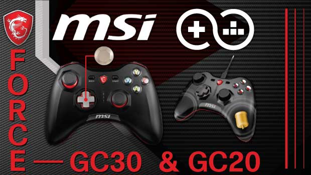 vergiftigen Antagonisme psychologie MSI Force GC30 and GC20 New Wireless and Wired Game Controllers