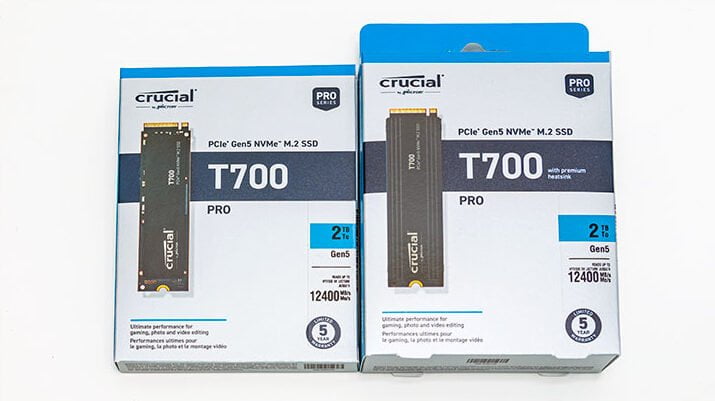 Crucial T700 M.2 4 To PCI Express 5.0 NVMe