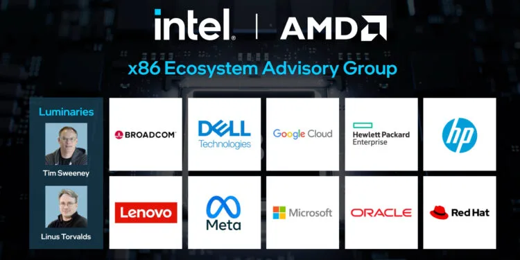 Intel and AMD Join Forces to Launch the x86 Ecosystem Advisory Group