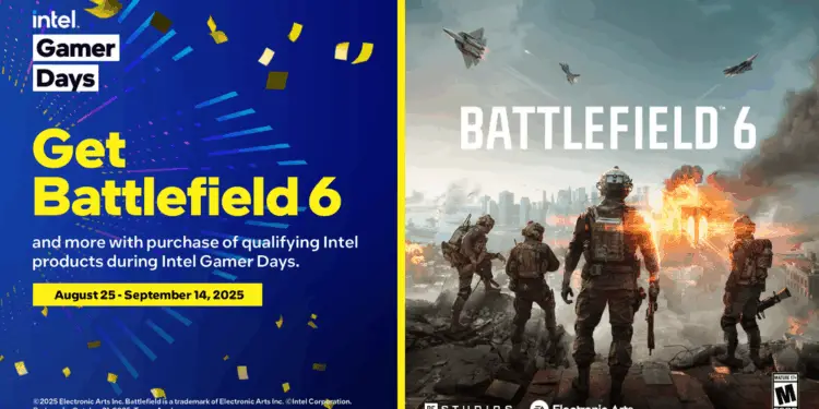 Intel Gamer Days 2025 Kicks Off with Free Battlefield 6 Bundle