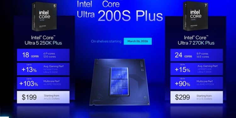 Intel Unveils Core Ultra 200S Plus Desktop CPUs